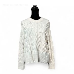 A NEW DAY  Soft Knit Sweater in Off-White M